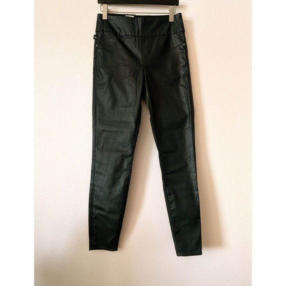 NWT Rock & Republic Fever Pull-On Leggings 10M Coated Denim Rx Skinny